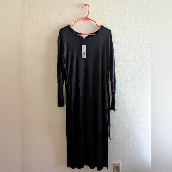 BB Dakota NWT long black dress size Medium M High quality, soft material - Picture 5 of 5